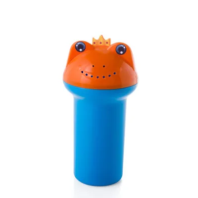 2 шт. дизайн лягушка детский шампунь для ванной водный ковш пластиковый стаканчик для детей душ - Цвет: Синий