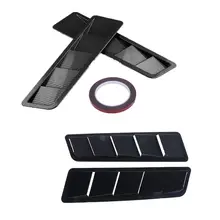 New 2PCS ABS Universal Fitment for Car SUV Truck Hood Vent Air Flow Intake Side Scoop Hood Cover Car Decoratick Carbon Fiber New 2PCS ABS Universal Fitment for Car SUV Truck Hood Vent Air Flow Intake Side Scoop Hood Cover Car Decoratick Carbon Fiber