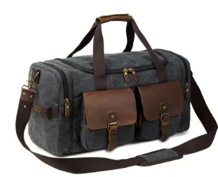 Новая модная многофункциональная мужская дорожная сумка, Повседневная Большая вместительная сумка на плечо, переносная износостойкая дорожная сумка C251 - Цвет: Серый