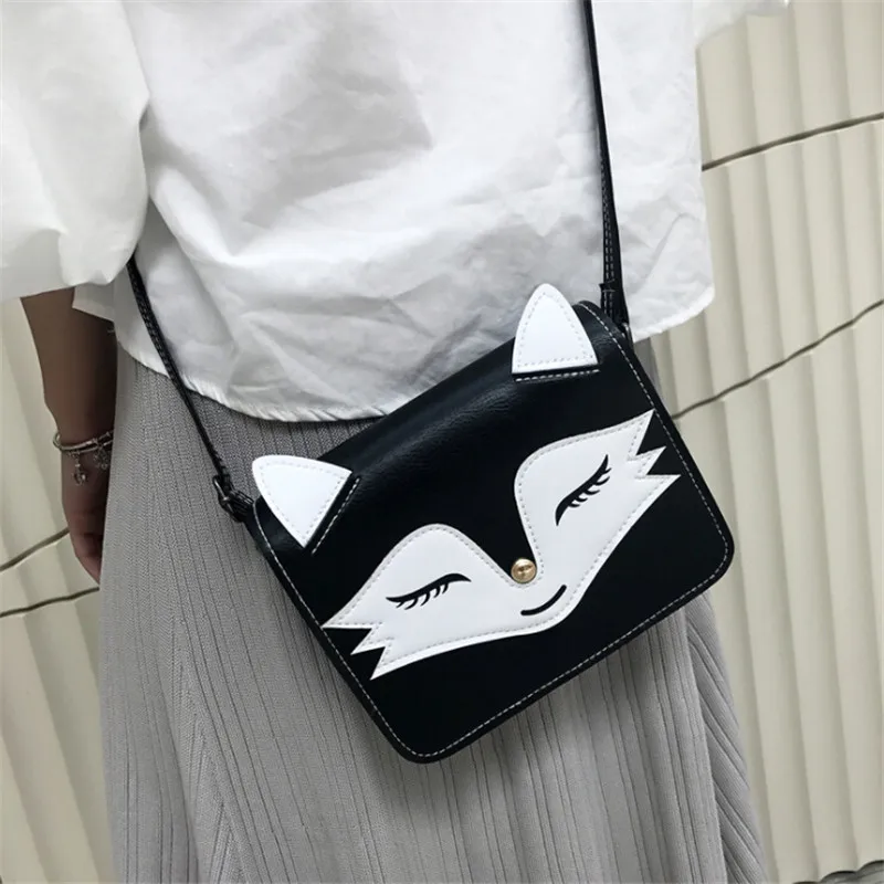 Bolsa Feminina сумки через плечо с рисунком лисы для женщин сумки-мессенджеры маленькие