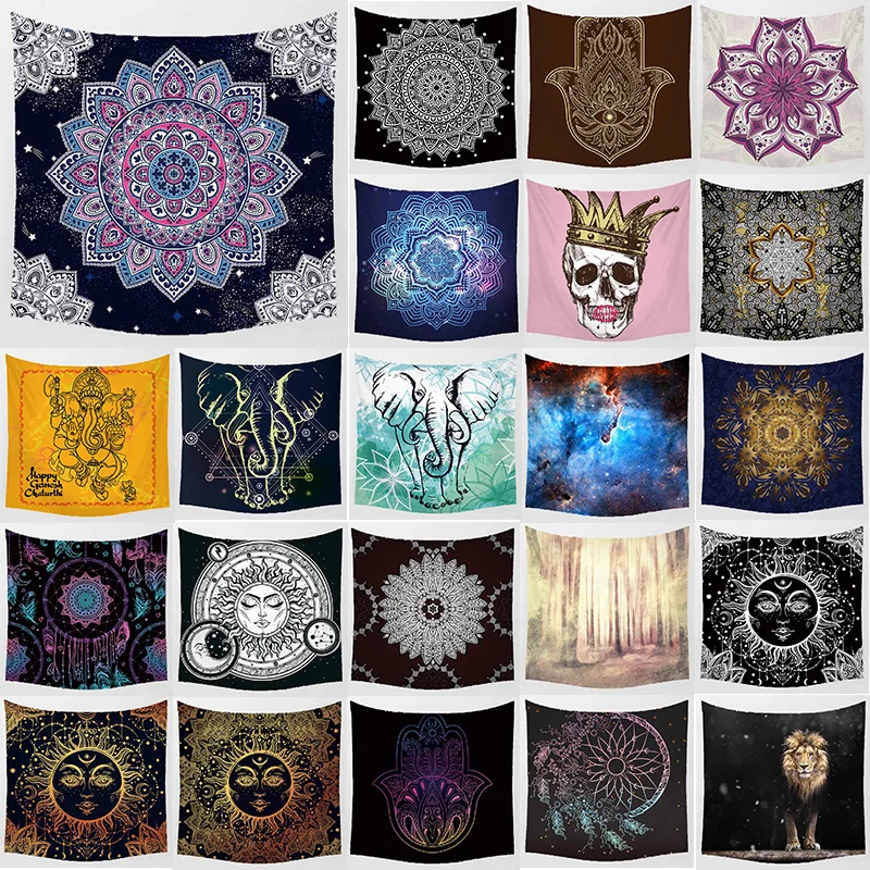 

Unicorn tapestry mandala hanging wall home decoration wall art tapestry bedroom tapestry size 1500mm*1500mm