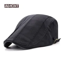 JAMONT new Casual Men's Hat Cotton Berets Simple Style Visors Cap Men Flat Hats Casquette Distressed Sun Visor Multicolor