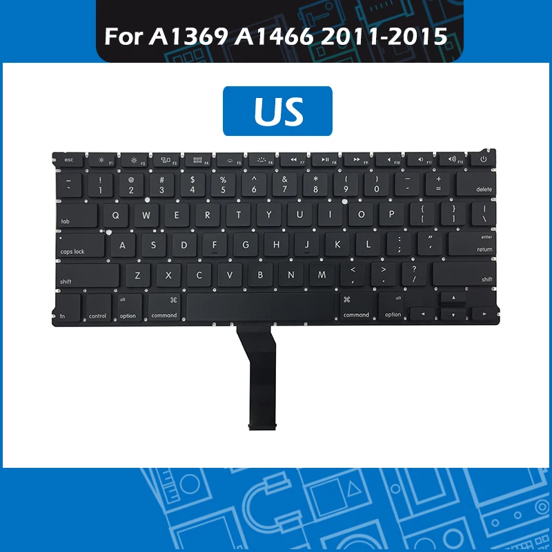 10pcs Lot A1466 Keyboard US Layout for font b Macbook b font Air 13 A1369 A1466