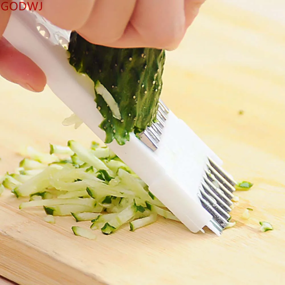 

GODWJ Vegetable Cutter Plastic Multifunction Cucumber Potato Grater Carrot Grater Kitchen Vegetable Silicer Tool Gadgets