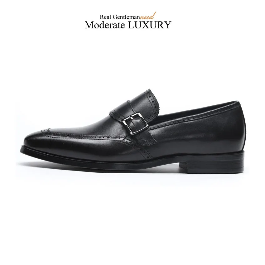brown Grimentin Puntiaguda Diseñador Genuino Black Estilo Punta Boda Formal Italiano Zapatos De En Hebilla Vestir Cuero Deslizantes Hombre Negocios tSUqxfH