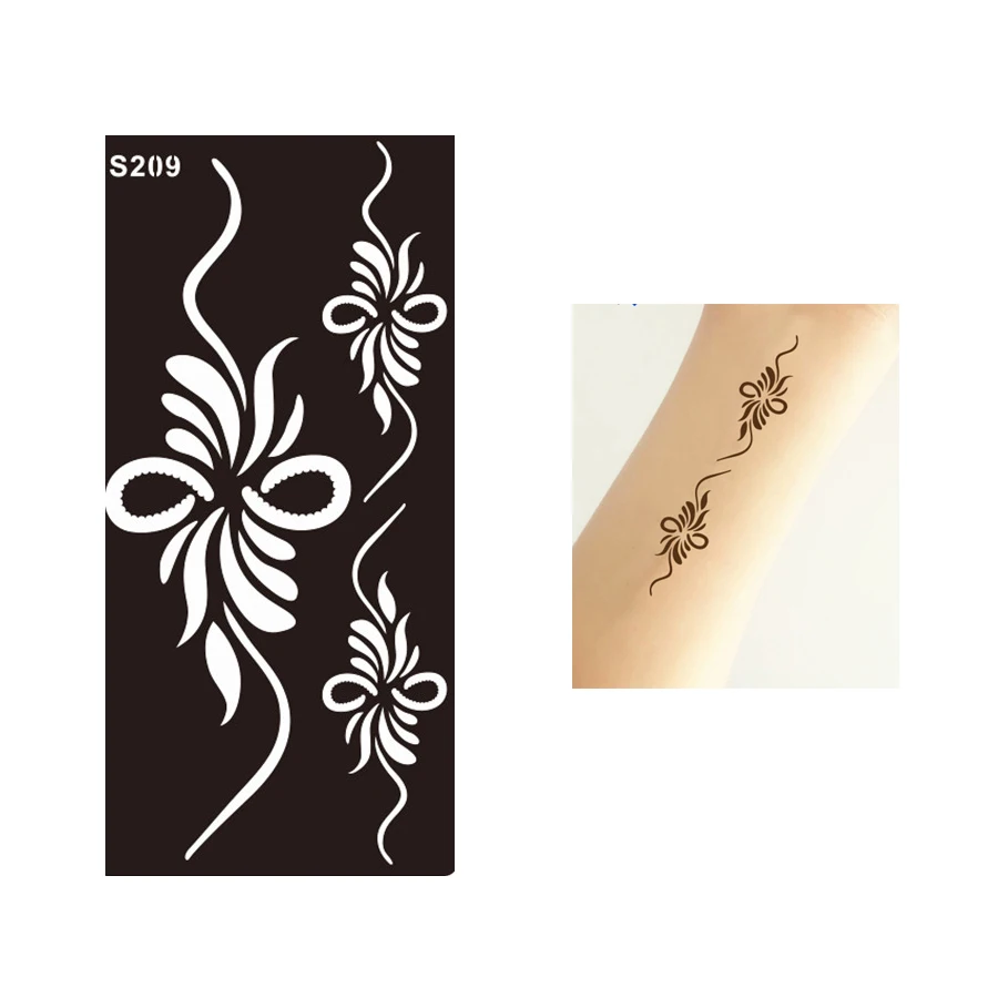 temporary tattoo stencils and ink