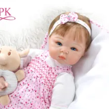55 см От 0 до 3 месяцев настоящая Детская кукла realitic reborn baby Кукла Реалистичная мягкая силиконовая кукла для маленькой девочки Утяжеленные волосы