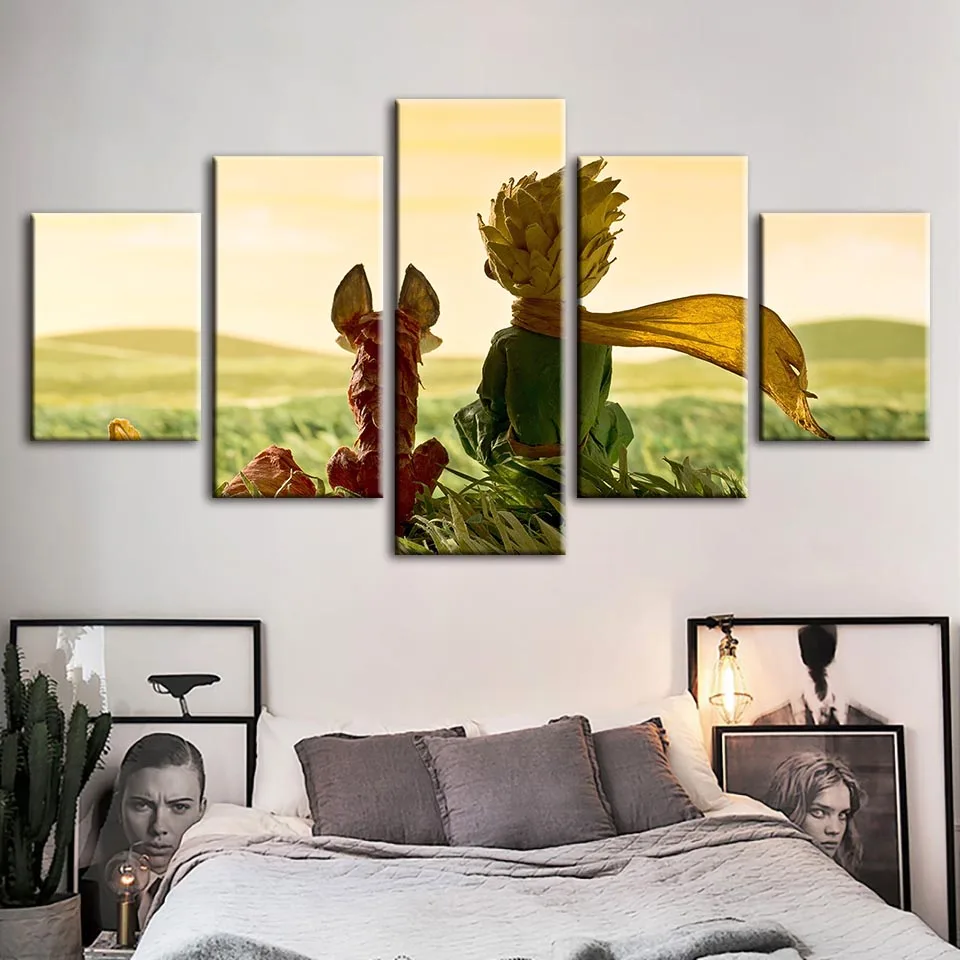 

Modular Painting Picture Hd Prints Anime The Little Prince Wall Artwork Cartoon Poster Canvas Living Room Modern Home Decoration