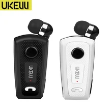 Новейший UK-E20 Портативный бизнес беспроводной Bluetooth гарнитура телескопического типа воротник клип HD качество звука наушники с микрофоном