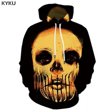 3d Hoodies Skull Hoodie Men Black Hooded Casual Graffiti Hoody Anime Art 3d Printed Ink Sweatshirt Printed Mens Clothing