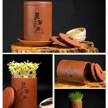

Bean Sprouts Machine Earthenware Jar Household Automatic Bean Sprouts Jars Machine Ecological Soybean Sprouting Without Electric