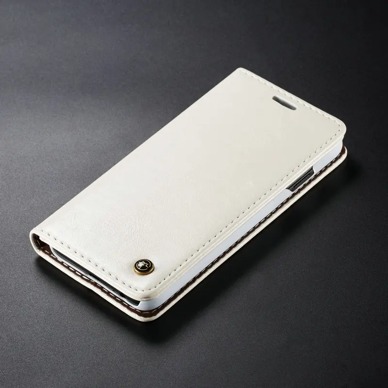 Чехол мне Магнитный кошелек чехол для samsung Galaxy S10 класса люкс с двусторонним лезвием захлестывающийся чехол для Galaxy S10e Note 8 9 S6 S7 S8 S9+ чехол s - Цвет: White