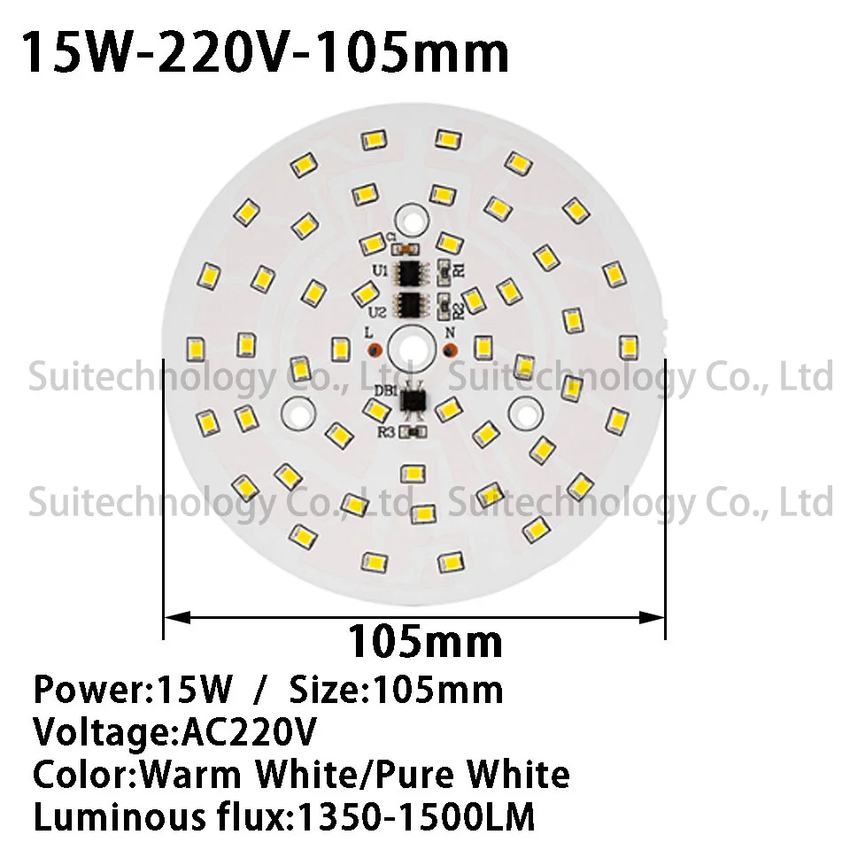 Светодиодный чип COB 3W AC 220V 220V без необходимости драйвер умная лампочка с ИС лампа для DIY 3W ватт светодиодный лампочка для точечного