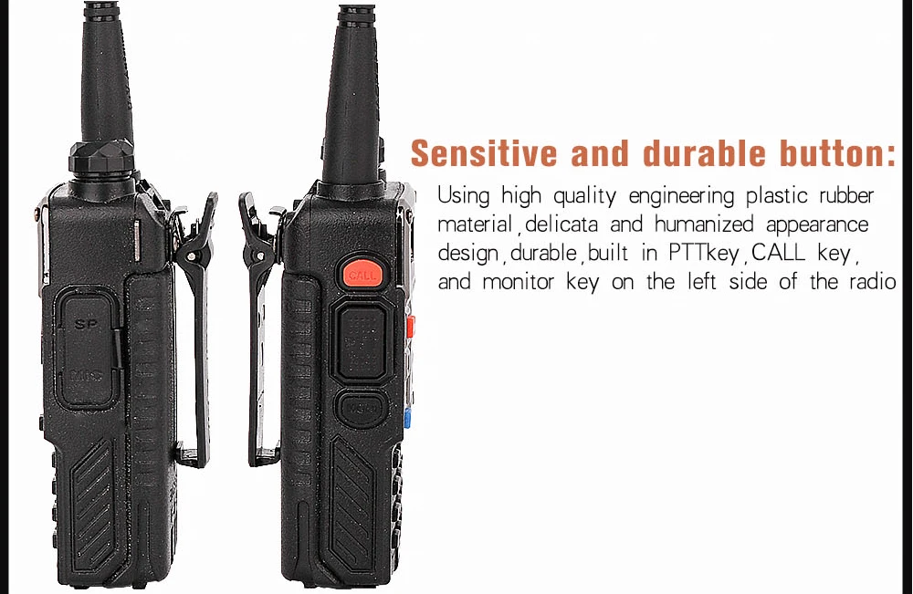 Baofeng UV-5R plus handy talkie walki UV5RE переговорные для ssb КВ трансивер двухдиапазонный дисплей ppt наушник двухстороннее радио 2 шт