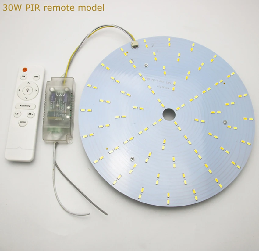 Бренд PRODEM 30 Вт 40 Вт PIR пульт дистанционного управления светодиодный потолочный светильник DIY наборы инфракрасный датчик круглая Светодиодная панель 220 в 230 В 25 см 30 см WWCW