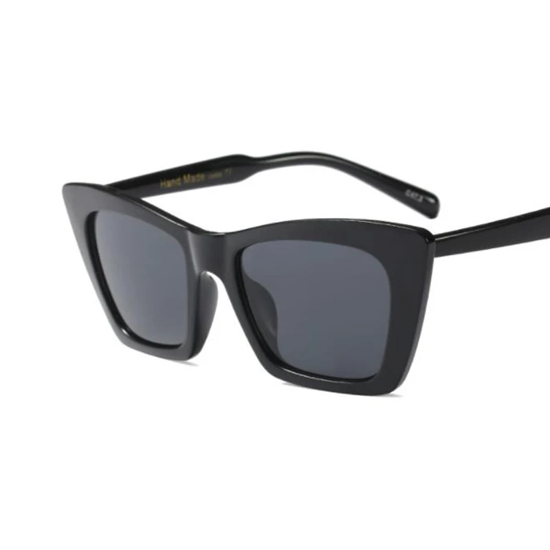 Квадратные Солнцезащитные очки кошачий глаз, женские модные роскошные очки, красные Оттенки для женщин, яркие черные солнцезащитные очки для мужчин, высокое качество, UV400