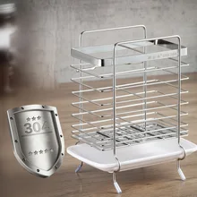 Stainless steel hanging chopstick cage fork spoon holder Knife rack reinforced kitchen supplies cutting board shelves with hooks