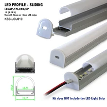 10 компл./лот светодиодный алюминиевый профиль для потолка Светодиодная алюминиевая полоса канал алюминиевый корпус с матовое покрытие крышка