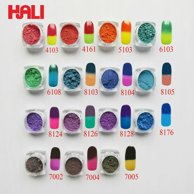 

thermochromic pigment,temperature sensitive powder,thermochromic powder,color:red,purple,green,yellow, widely used in nail,paint