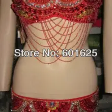 Mede для измерения дизайн костюмы для танца живота комплект бюстгальтер(36DD)+ пояс 2 шт. купить сейчас отправить GIFTE