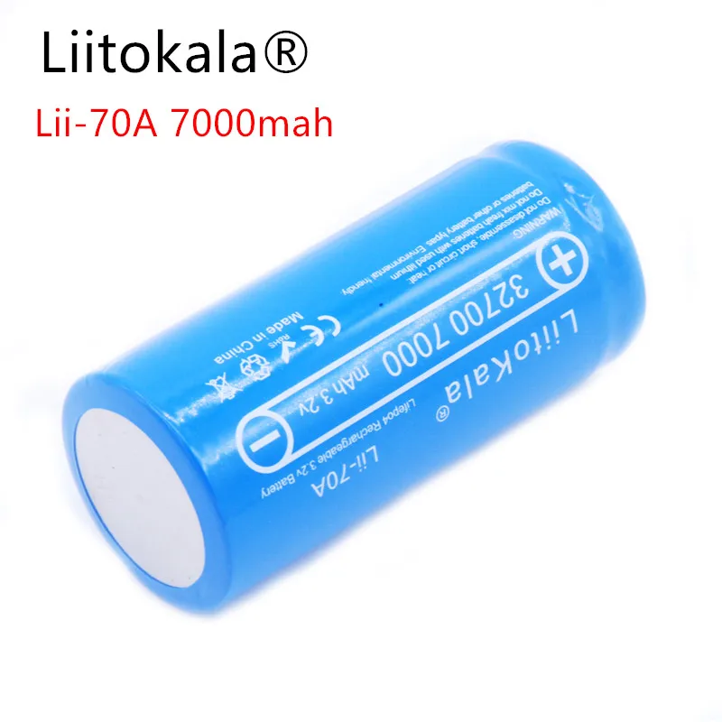 LiitoKala 3,2 V 32700 6500mAh LiFePO4 батарея 35A непрерывный разряд максимум 55A батарея высокой мощности