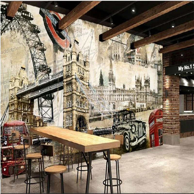 Beibehang большой заказ 3D Fresco обои европейский здание украшения живопись маслом задний план стены
