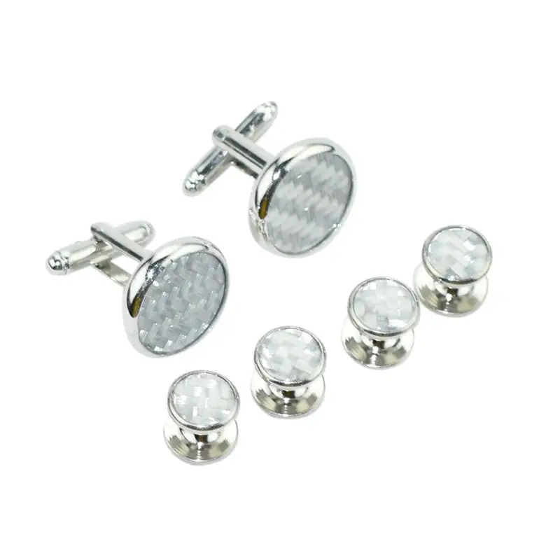 Argositment Fashion Cufflinks and Studs Set for Men with Packing 2pcs