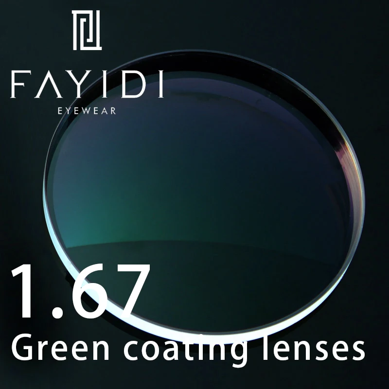 

1.67 Index Prescription Lenses Radiation Protection Anti-UV Myopia Hyperopia Clear Optical HMC Coating Aspheric Lenses