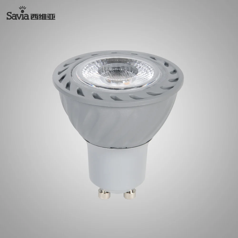 Savia мощный COB светодиодный 5 Вт 7 Вт Gu10 Светодиодный прожектор AC220V Угол луча 15 24 40 60 100 холодный теплый белый светодиодный светильник bombillas