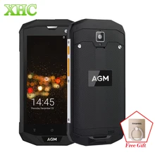 AGM A8 IP68 Водонепроницаемые смартфоны 5,0 дюймов Android 7,0 ram 4 Гб rom 64 ГБ 1280x720 пикселей четырехъядерный NFC OTG gps мобильные телефоны