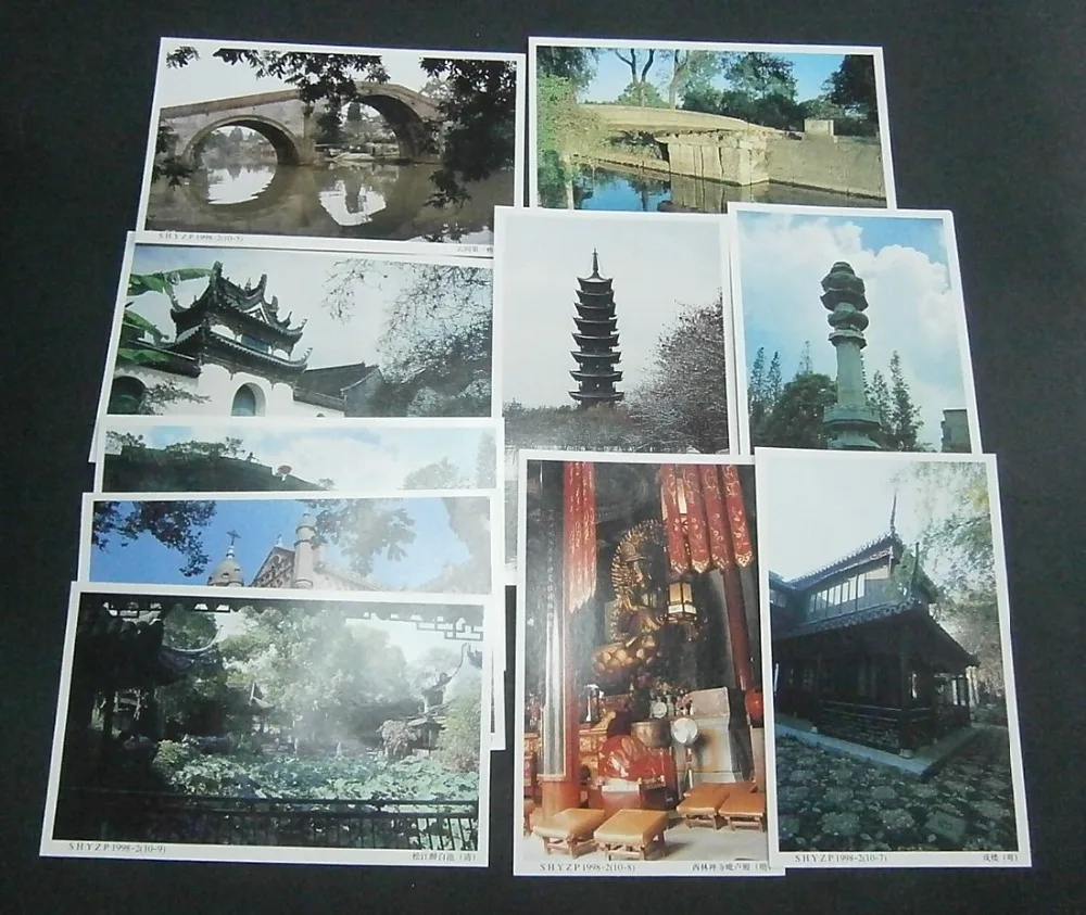 

10 PCS Set The Root Of Shanghai Post Card China Postage Collection