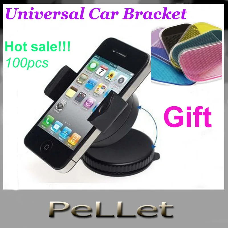 High quality Universal Car Windshield Mount Holder Bracket for Mobile 100pcs by DHL | Мобильные телефоны и аксессуары