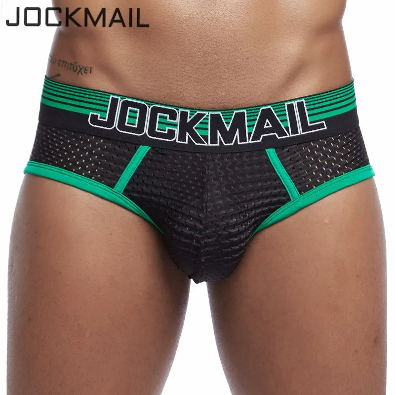 Сексуальное мужское нижнее белье JOCKMAIL Брендовые мужские короткие трусы tanga