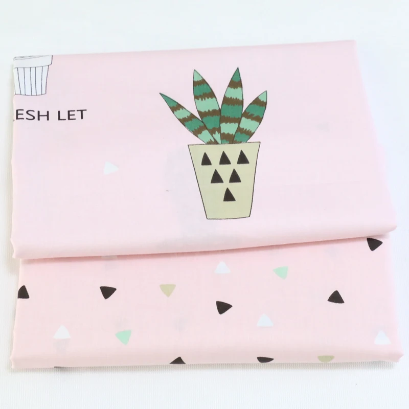 

New Plant Printed Twill Cotton Fabric fat quarters for Sewing Tilda Doll Cloth Material DIY Quilting Patchwork Tissue Textile