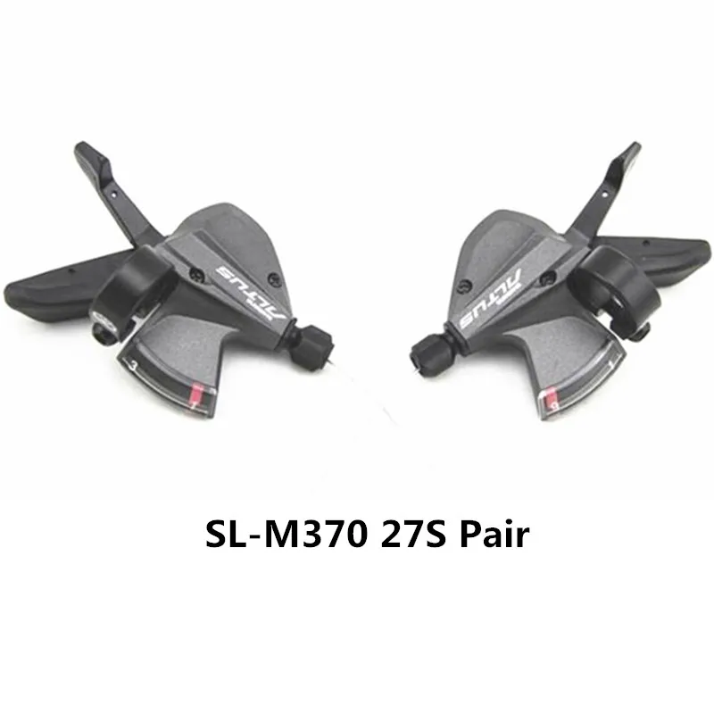 Абсолютно SHIMANO ALTUS SL-M370, горный велосипед, Раздельный палец, циферблат 3*9, скорость 370, палец, циферблат, левый, 27 скоростей - Цвет: SL-M370 27S Pair