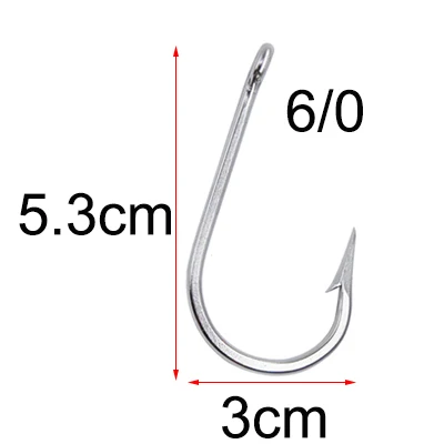 JSM 10 шт./лот 7732 Нержавеющая сталь бронзовых морских рыболовных крючков большой рыбки приманка для тунца большой крючки Размеры 5/0 6/0 7/0 8/0 9/0 10/0 11/0 12/0 - Цвет: 6 0
