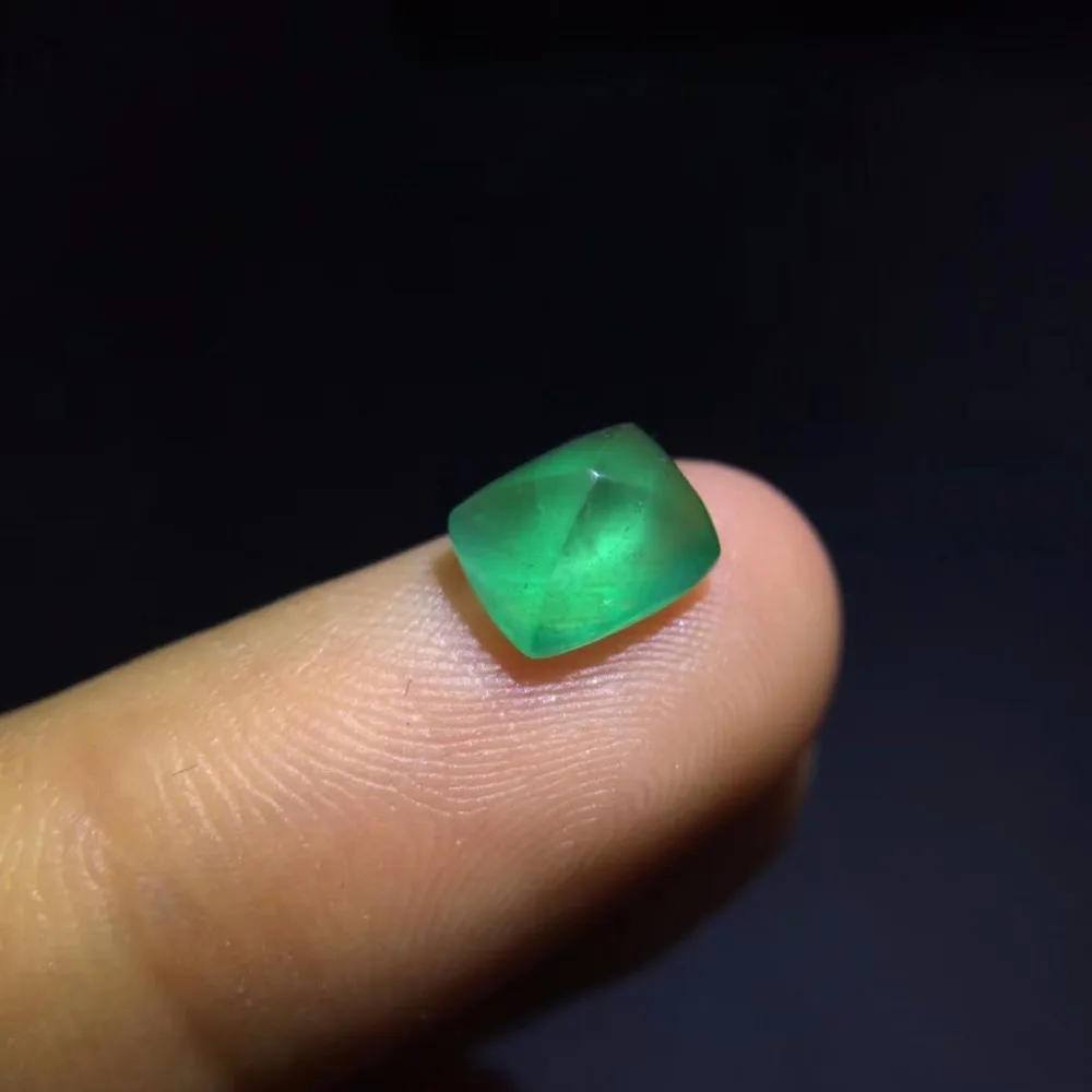 

Gemstone On Sale 1.87ct Vivid Green Natural Emerald Gemstones Sugar Loaf Loose Gemstones Loose Stone Gems