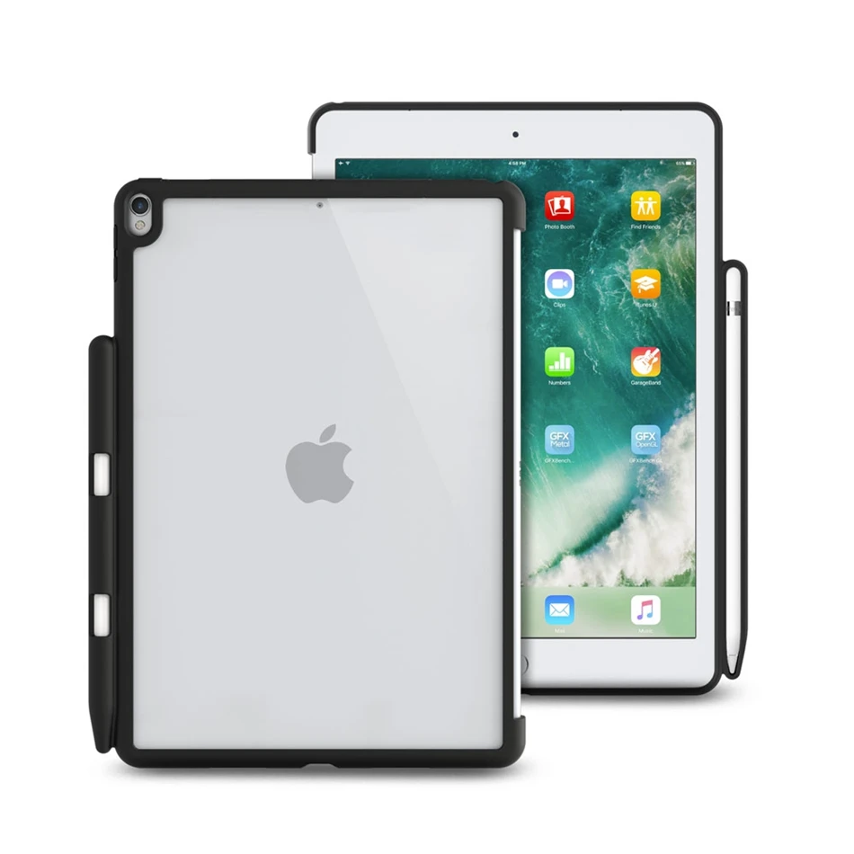 Чехол для iPad Pro 10,5 WOWCASE жесткая задняя панель карандаш держатель идеально подходит Смарт клавиатура Slim Fit задняя крышка для iPad Air чехол Футляр для карандаша для iPad Air 3 10," Чехлы для чехлов