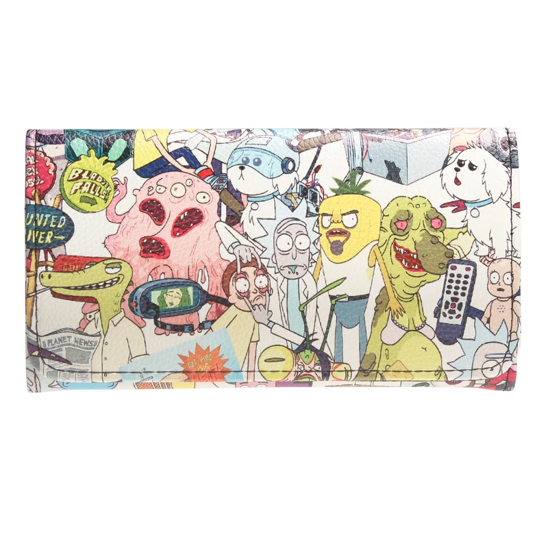

Rick and Morty Fold Wallet women Purse DFT-6033