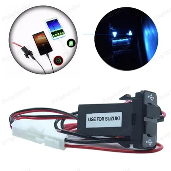 

for S/uzuki Dual USB 2 Port interface ABS Dashboard Car Phone Charger 5V 2.1A Adapter Car Electronics
