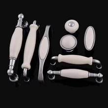 Luxury 25PCS A2 European Rural Ceramic Kitchen Door Furniture Handle Cupboard Drawer Wardrobe Wine Cabinet Pulls Handles & Knobs 1pcs european style rural ceramic drawer cabinet cupboard door knob furniture handle for kids children s room