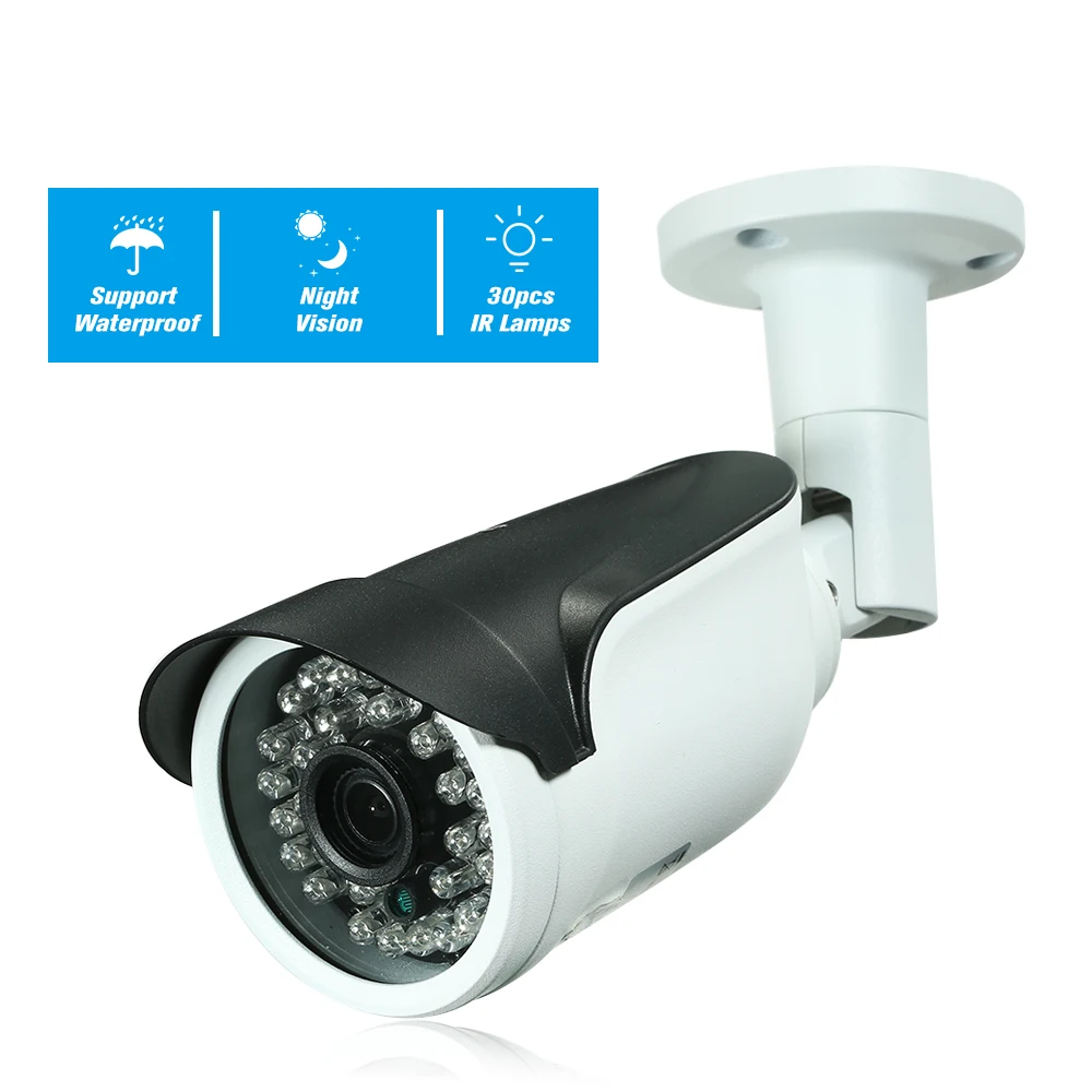 

4MP AHD IR Bullet CCTV Camera 3.6mm 1/2.7" CMOS Waterproof Support IR-CUT Night Vision Infrared Lamps