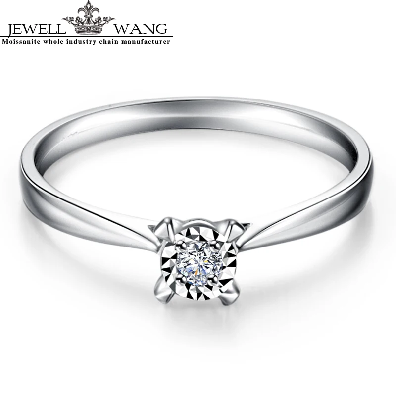 Кольцо из белого золота 18 К с бриллиантами 0 4 карата|ring for|rings for womenring gold |