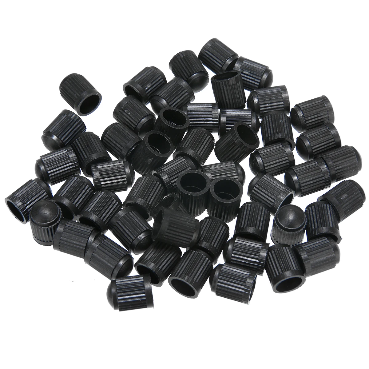 50pcs Plastic Tubeless Tyre Wheel Stem Air Valve Caps Car Tire Valve Caps Auto Truck Bike MTB Dust Dustproof Caps