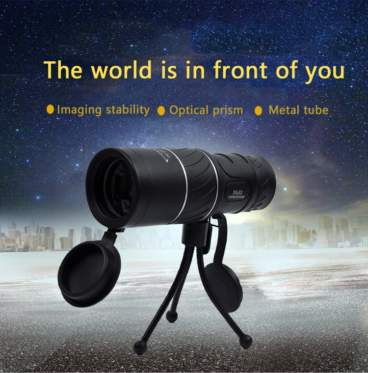 Monocular com Suporte Monocular Telescópio Poderoso Visão Noturna Óptica Len 100 m x 8000 hd Caça Profissional Binocular 30x52 1 High Quality Ferramenta