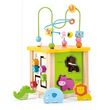 Детские строительные блоки игрушки 1-2-3 лет игрушка-пазл для раннего развития мальчиков и девочек Детские бусины из бисера ставка шкатулка для драгоценностей