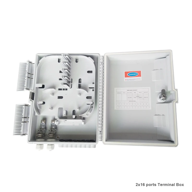 2x16 terminal box white 8