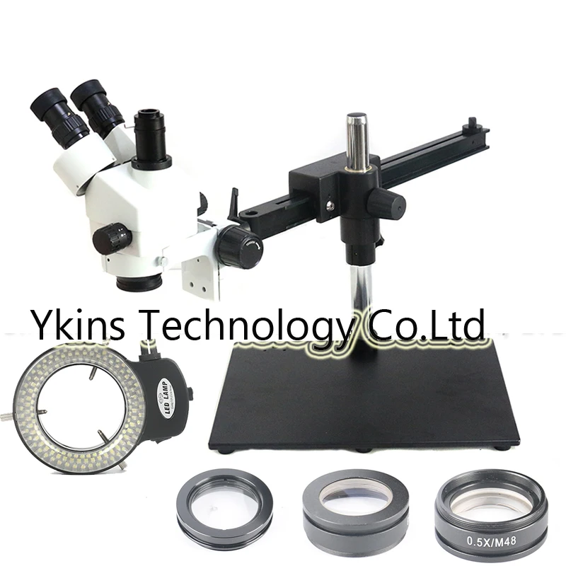 

3.5X~90X Trinocular Stereo Zoom Microscope can Working in wide and high Distance for PCB Inspection Microscope