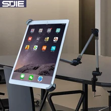 Cobao universal tablet holder metal Aluminum long arm adjustable 9.5 9.7 12 12.9 14.5 tablet mount for ipad air pro ipad stand