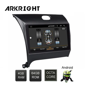 

ARKRIGHT 9'' Android 8.1 car radio stereo audio GPS for Kia Cerato K3 Forte 2012-2016 Tape Recorder/auto music player 4gb+64gb